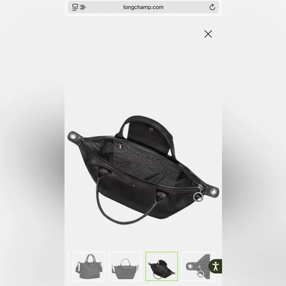 Brand New Longchamp Le Pliage Extra S Handbag black - Leather - Picture 11 of 14